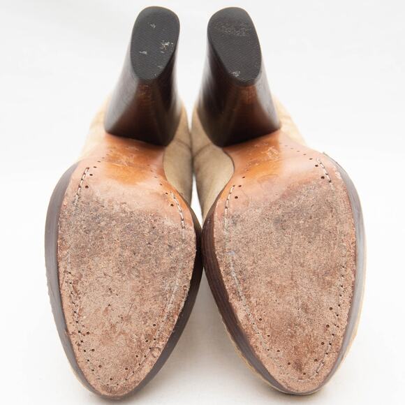 Modern Vintage Tan Suede Allison Ankle Boots Size 8 - Picture 7 of 11